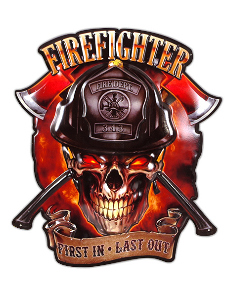 Placuta decorativa - Firefighter: First In Last Out | Faye Sas