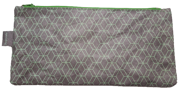 Penar - Hexagon Outlines Grey - Green | Paprcuts