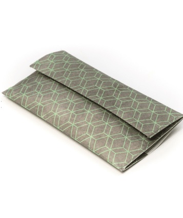 Portofel pentru tutun - Hexagon Grey/Green | Paprcuts