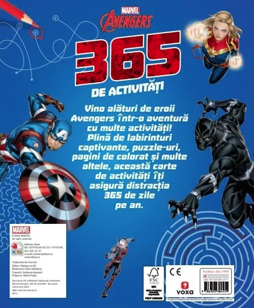 Marvel  Avengers - 365 de activitati |