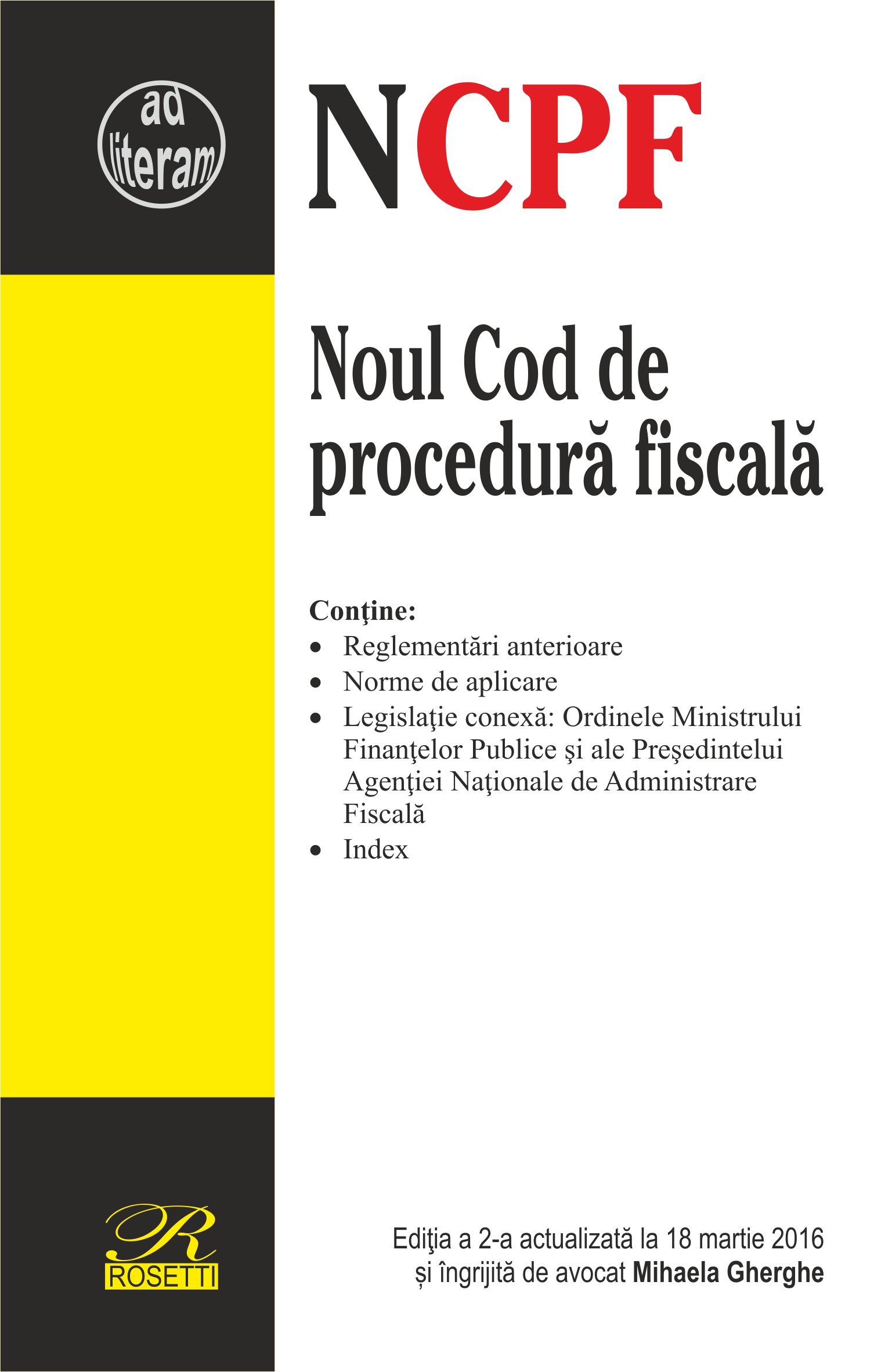 Noul Cod de procedura fiscala | Mihaela Gherghe