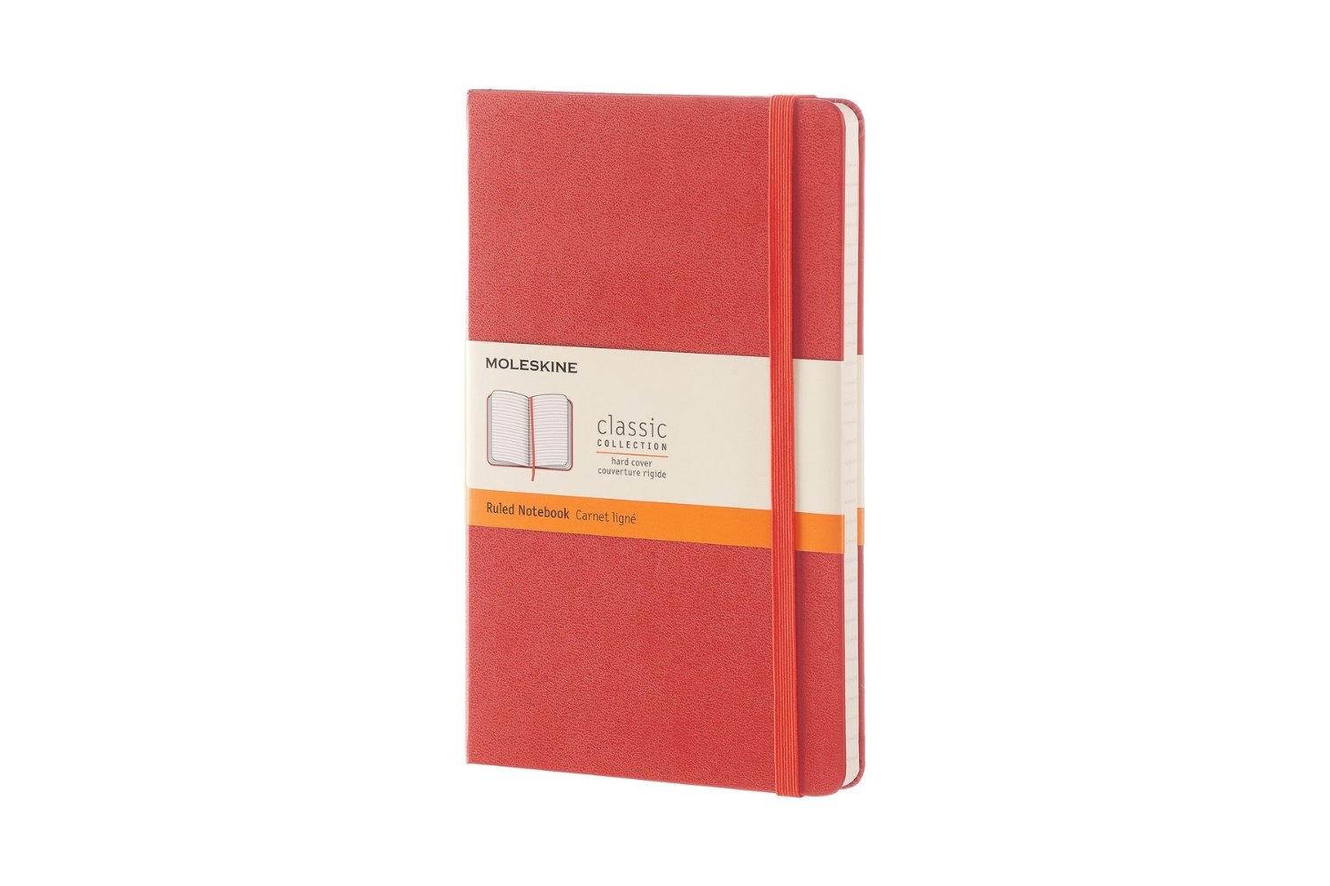 Moleskine Coral Orange Large Ruled - Notebook Hard | Moleskine