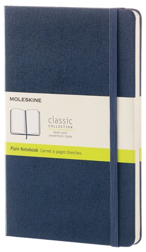 Carnet - Moleskine Classic - Large, Hard Cover, Plain - Sapphire Blue | Moleskine - 6 | YEO