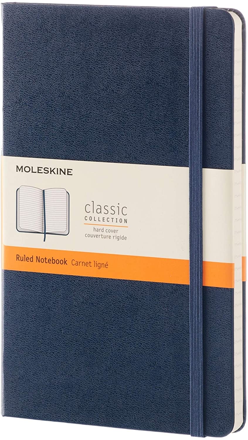 Carnet - Moleskine Classic - Large, Hard Cover, Ruled - Sapphire Blue | Moleskine - 5 | YEO