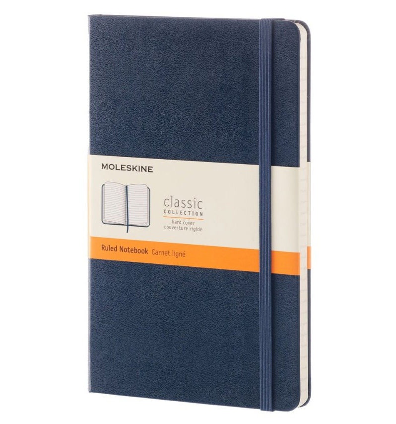 Moleskine Sapphire Blue Large Ruled - Notebook Hard | Moleskine