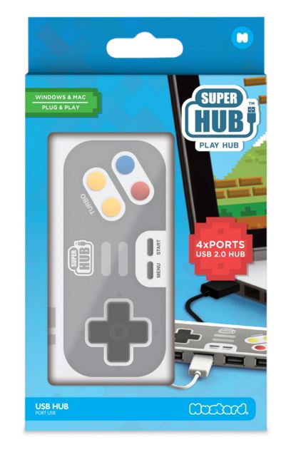 Port USB cu 4 sloturi - Playhub Controller | Just Mustard - 1 | YEO