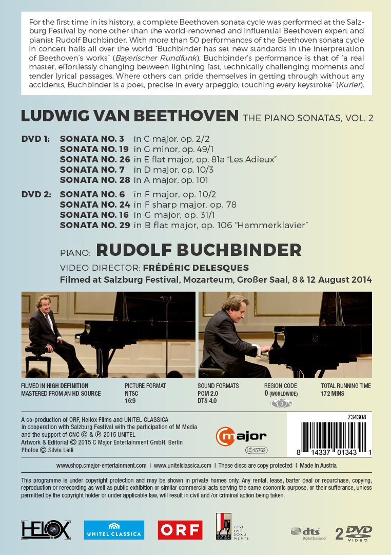 Beethoven - Piano Sonatas - Vol. 2 - Rudolf Buchbinder | Rudolf Buchbinder - 1 | YEO