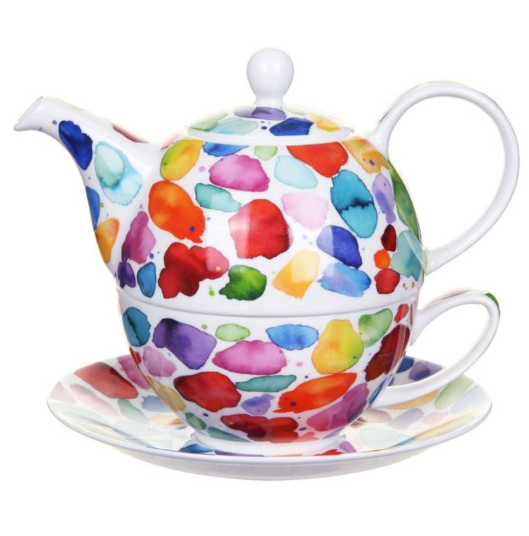 Ceainic cu ceasca si farfurie - Dunoon Blobs ! - Tea for one | Dunoon