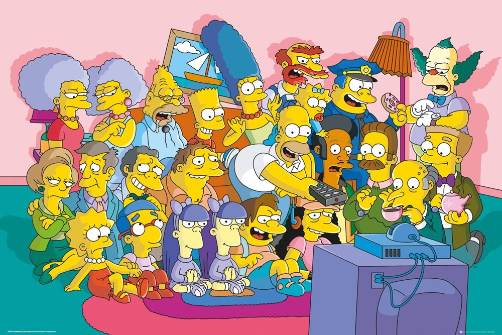 Poster - The Simpsons Sofa Cast | GB Eye