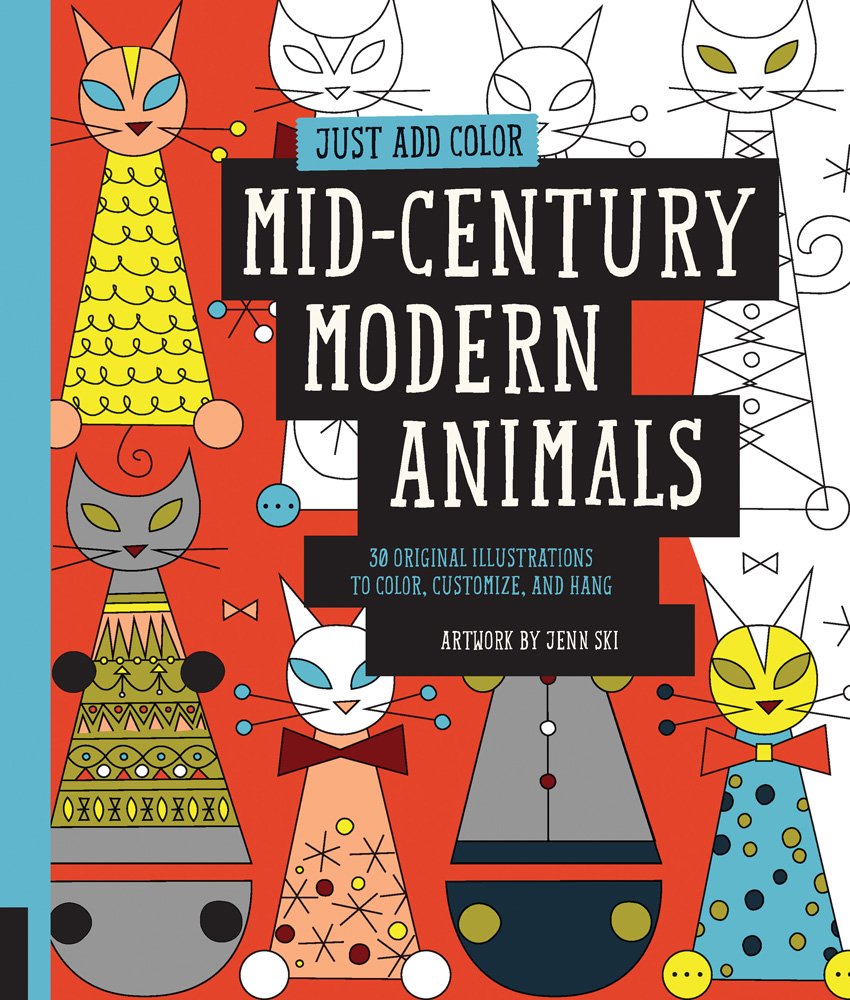 Just Add Color - Mid-Century Modern Animals | Jenn Ski