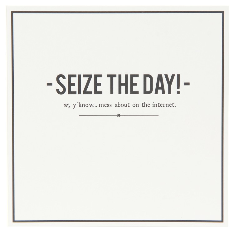 Felicitare - Seize the day | Pigment Productions