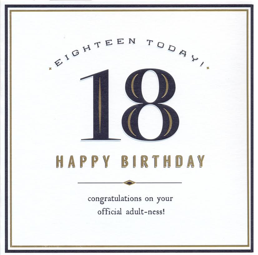 Felicitare - Happy Birthday Eighteen Today | Pigment Productions