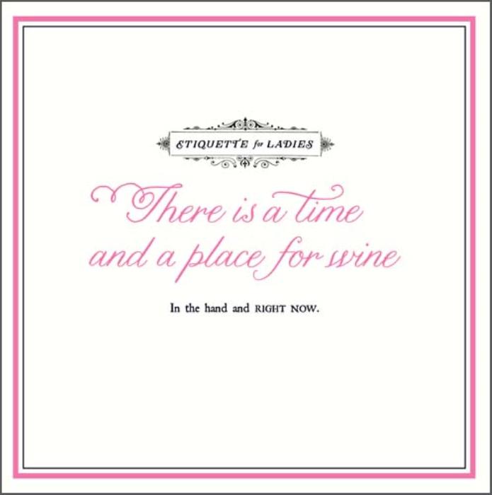 Felicitare - There is a time and a place for wine | Pigment Productions