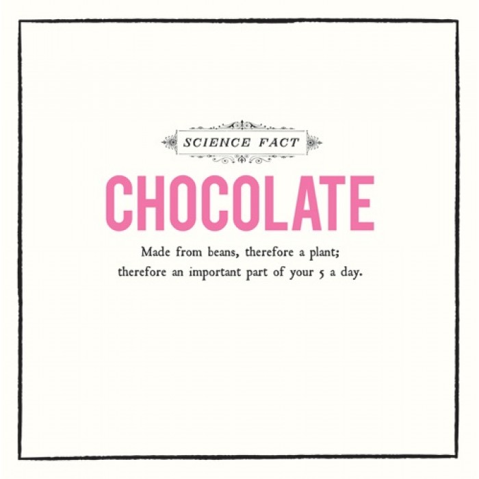 Felicitare - Chocolate Science Fact | Pigment Productions