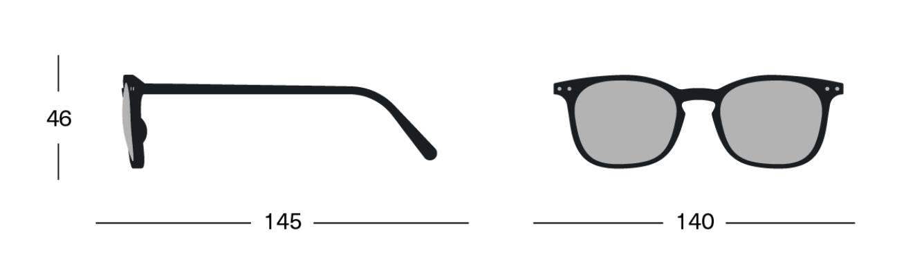 Ochelari de soare 0.00 - #E Navy Blue - Soft Grey Lenses | Izipizi