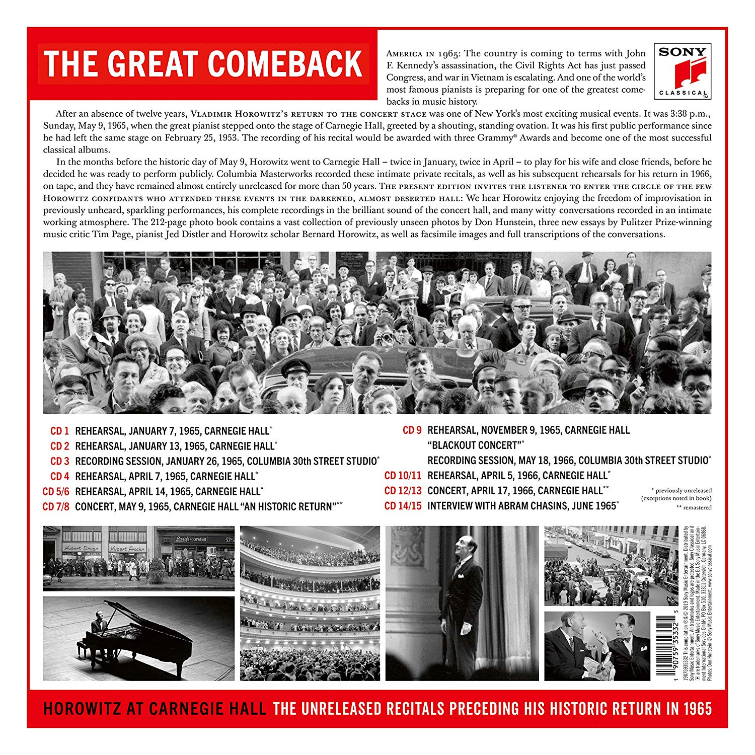 The great comeback: Horowitz at Carnegie Hall | Vladimir Horowitz