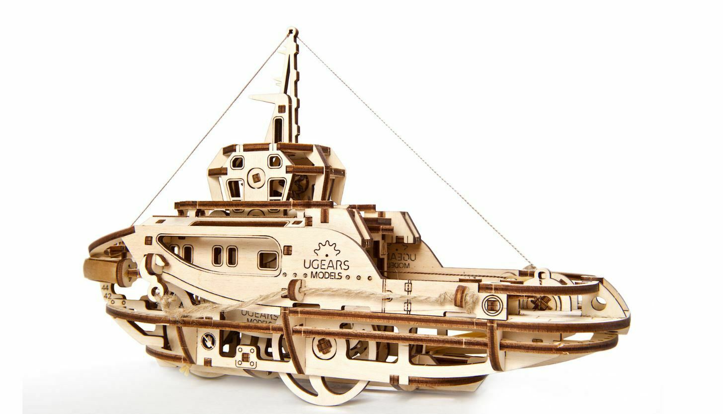 Puzzle 3D - Remorcher - Model Tugboat | Ugears - 4