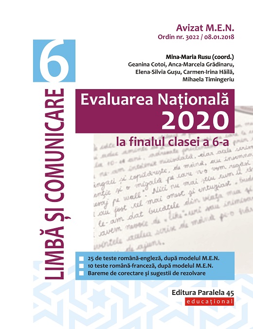 Evaluarea Nationala 2020 la finalul clasei a VI-a. Limba si comunicare |