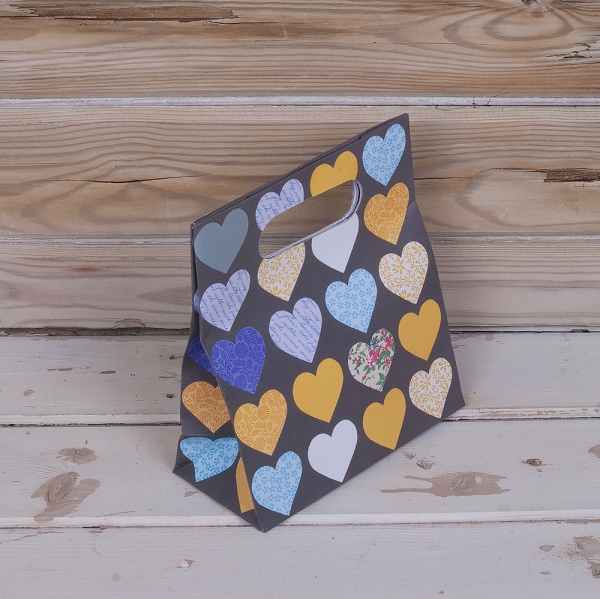 Punga mica pentru cadouri - Patterned Hearts | Really Good