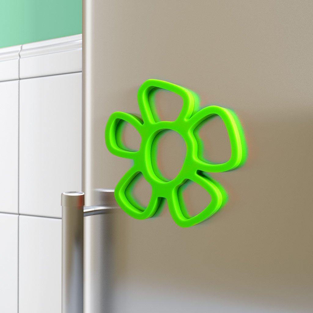 Suport termorezistent - Trivet Daisy Magnetic Green | Balvi - 1 | YEO