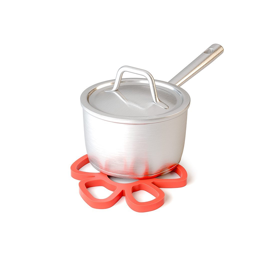 Suport oala termorezistent - Trivet Daisy Magnetic Red | Balvi