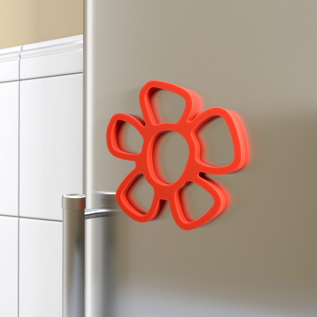 Suport termorezistent - Trivet Daisy Magnetic Red | Balvi - 1 | YEO