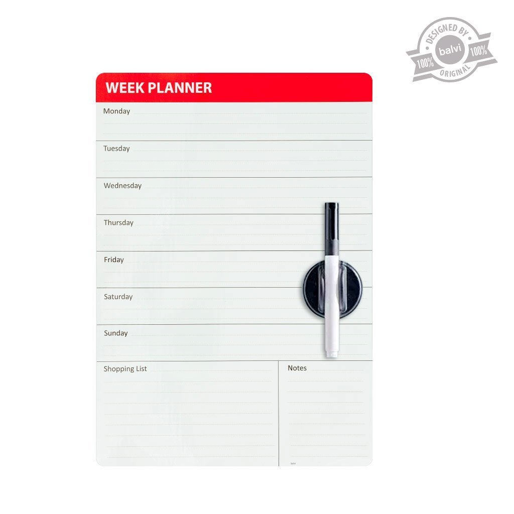 Magnet pentru frigider - Week planner | Balvi - 1 | YEO