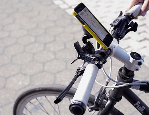 Suport telefon pentru biciclete - Black | Kikkerland - 1 | YEO