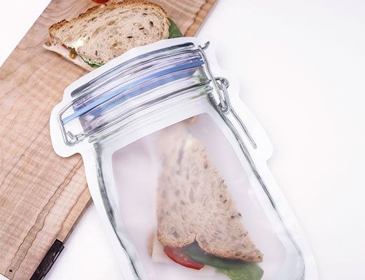 Punga mare zip lock - Mason Jar | Kikkerland - 2 | YEO