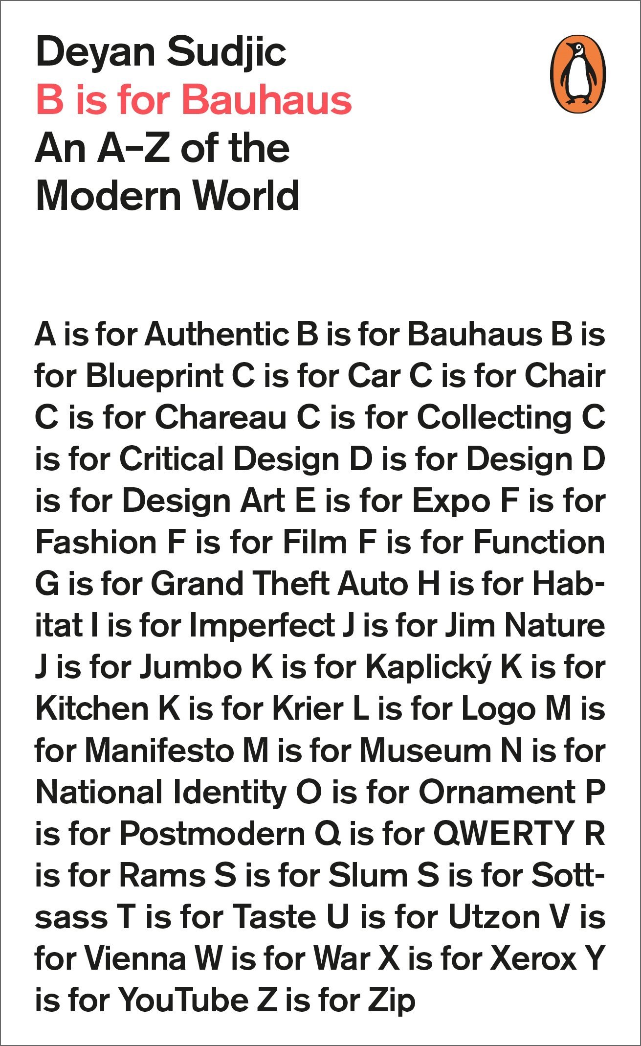 B is for Bauhaus | Deyan Sudjic