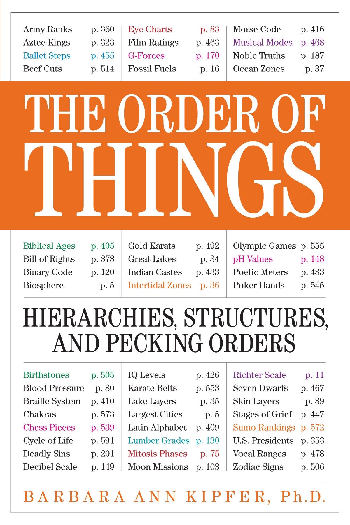 The Order of Things | Barbara Ann Kipfer