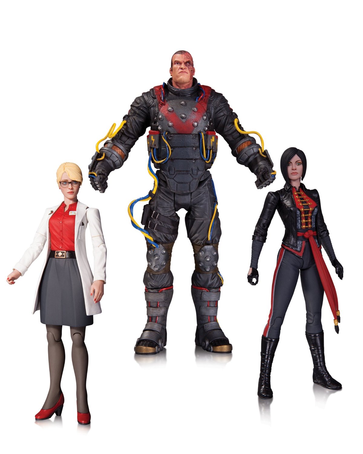 Set 3 Figurine - Arkham Origins: Electrocutioner, Harleen Quinzel, and Lady Shiva | FunKo