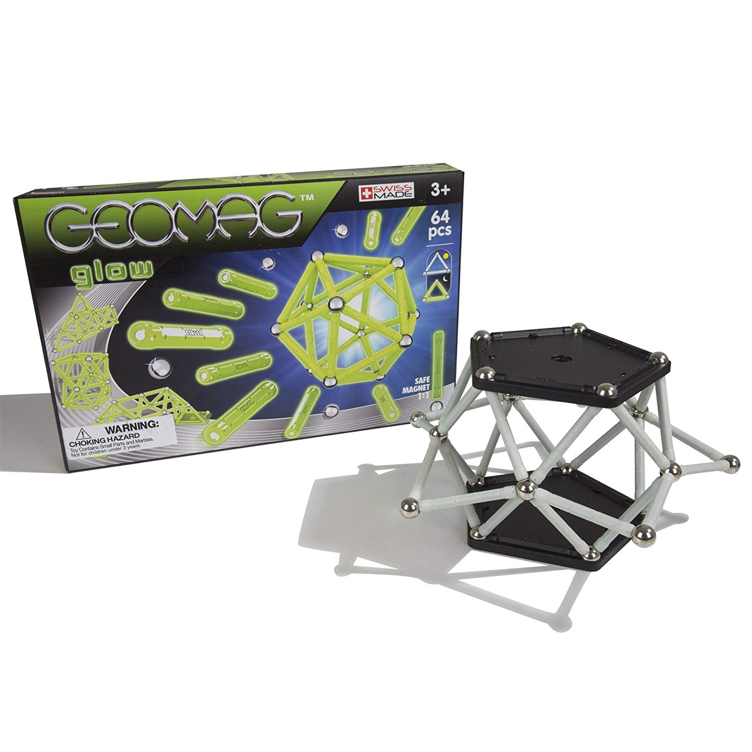 Joc 64 piese - Glow Magnetic Construction | Geomag - 17