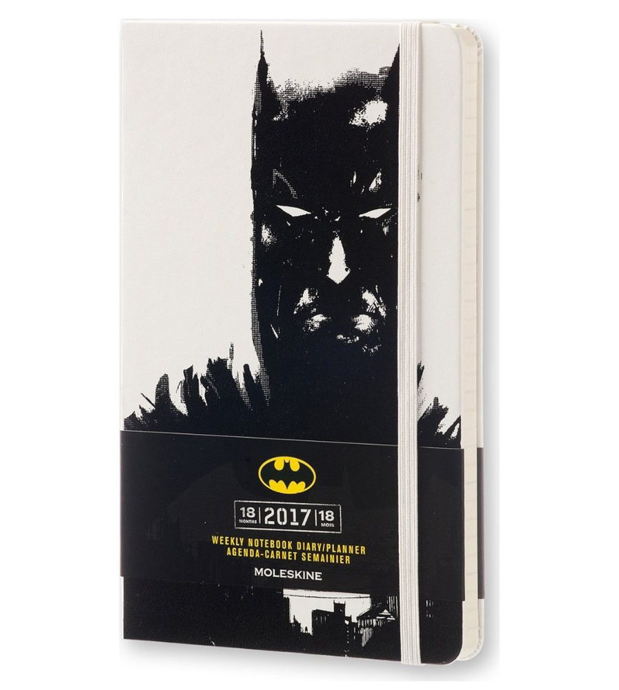 Agenda 18 luni 2016-2017 Moleskine - Batman - White Large Weekly - Hard | Moleskine