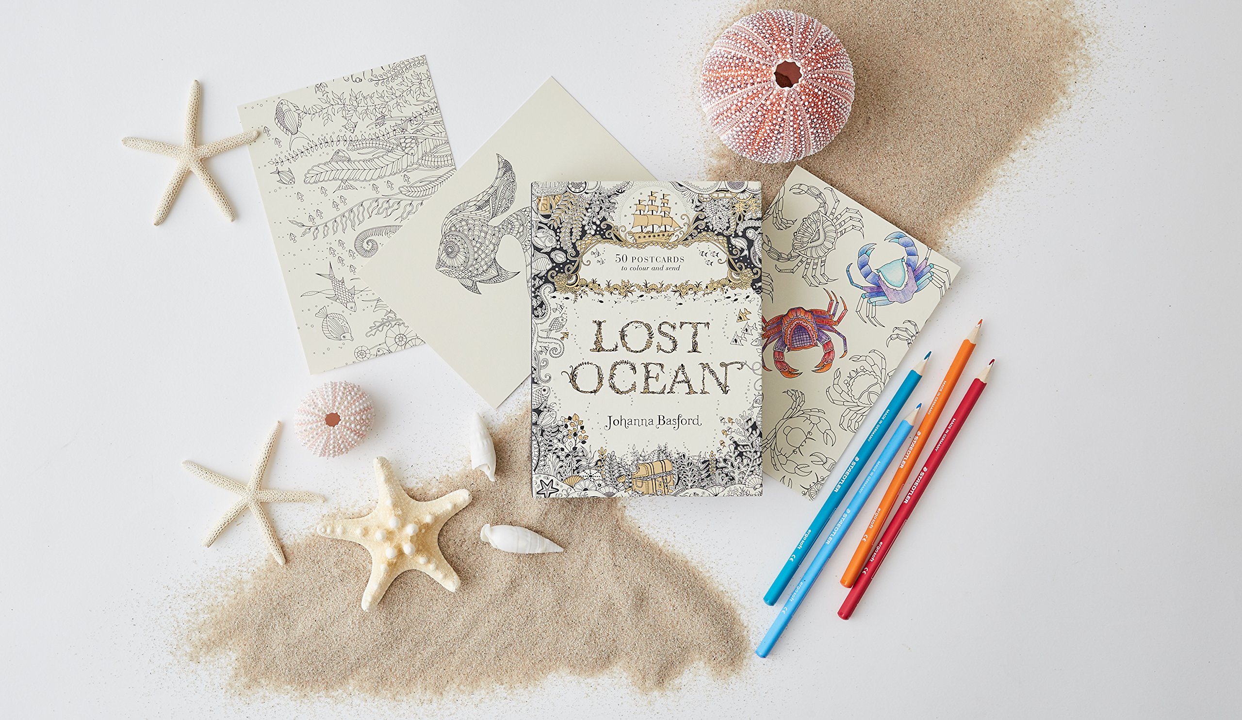 Carti postale - Lost Ocean Postcard Edition: 50 Postcards to Colour and Send | Ebury Publishing