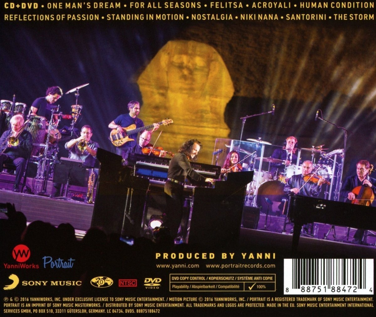 The Dream Concert: Live From The Great Pyramids Of Egypt CD+DVD | Yanni - 1 | YEO