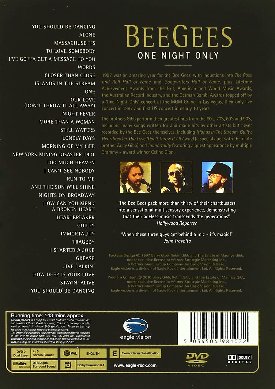 One Night Only - Anniversary Edition | Bee Gees