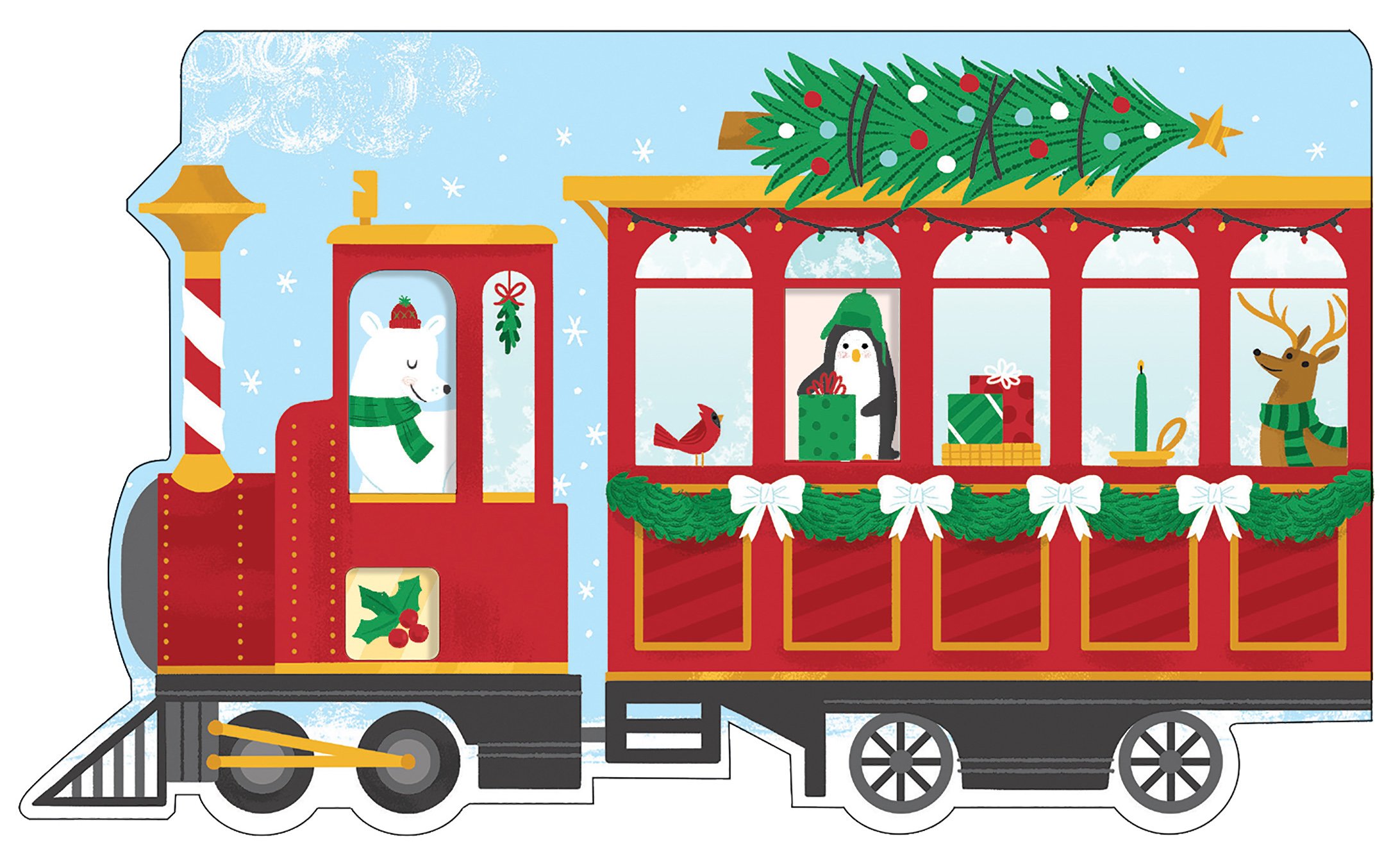  Post-it - Christmas Train Shaped | Galison 