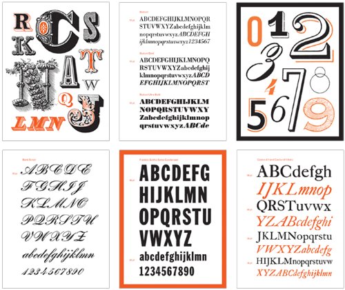 Carte postala - Vintage Typography - Mai multe modele | Princeton Architectural Press - 1 | YEO