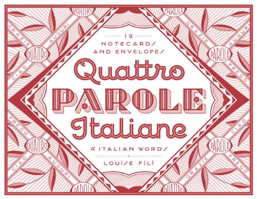 Carte postala - Quattro Parole Italiane - mai multe modele | Princeton Architectural Press