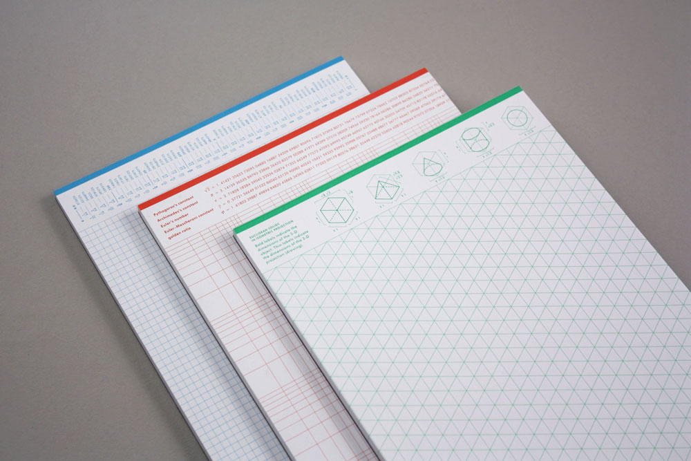 Set 3 Carnete - Grids & Guides -3 Notepads for Visual Thinkers | Princeton Architectural Press