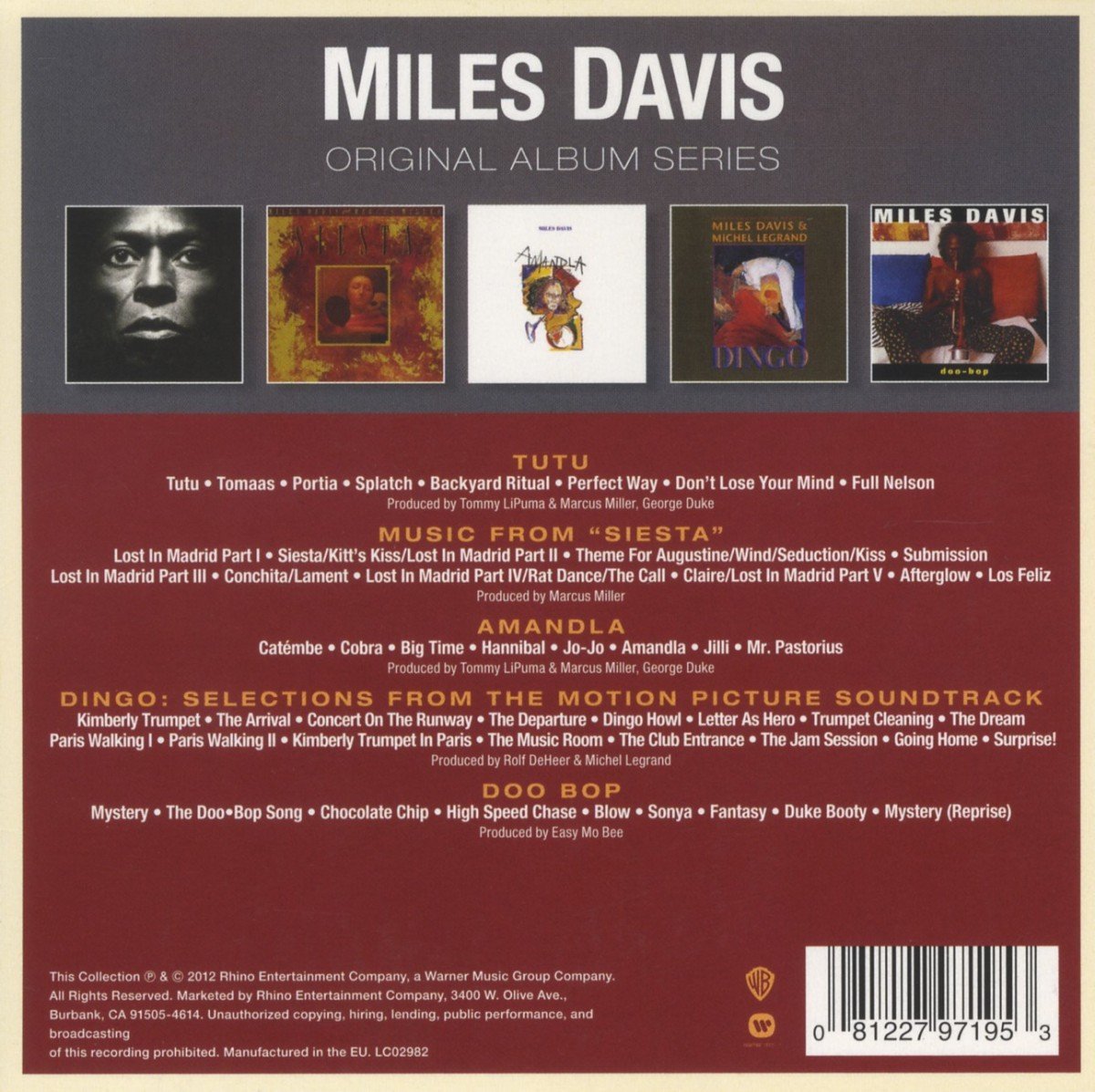 Miles Davis - Tutu / Music from Siesta / Amandla | Miles Davis - 1 | YEO