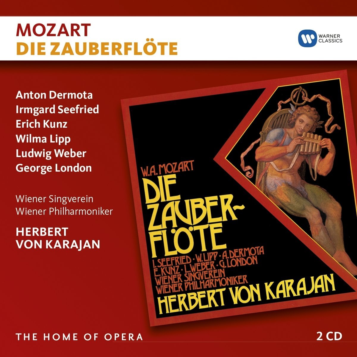 Mozart: Die Zauberflote | Wolfgang Amadeus Mozart, Anton Dermota, Irmgard Seefried, Erich Kunz, Ludwig Weber, George London, Herbert von Karajan, Wiener Singverein, Wiener Philharmoniker