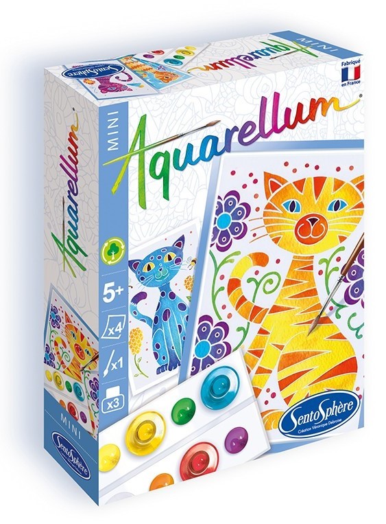 Set creativ - Aquarellum Mini - Pisici | Sentosphere - 2 | YEO