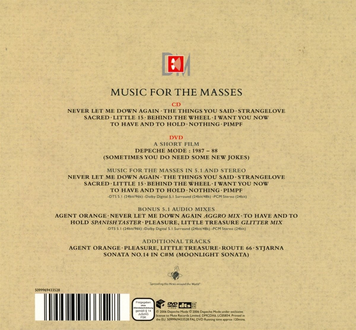 Music For The Masses CD+DVD | Depeche Mode image1
