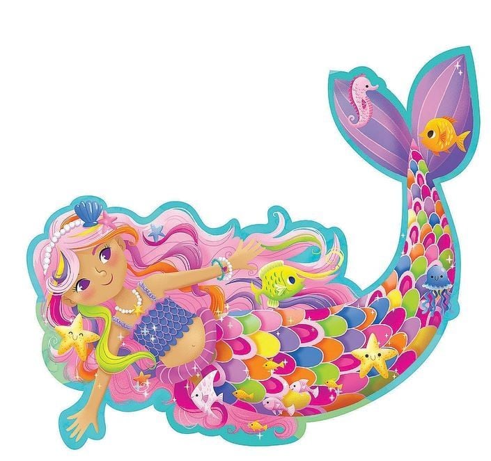 Puzzle de podea - Magical Mermaid, 41 piese | Peaceable Kingdom - 1