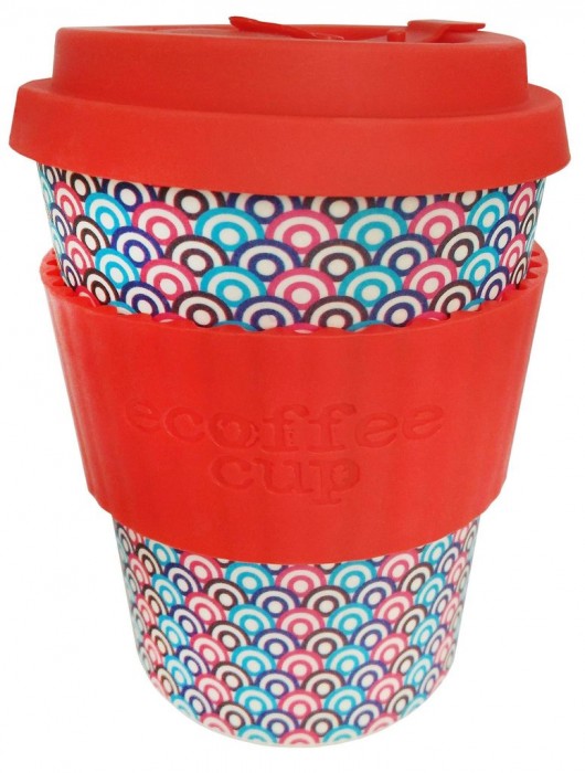 Cana de voiaj cu capac - Diggi Palace Red | Ecoffee Cup