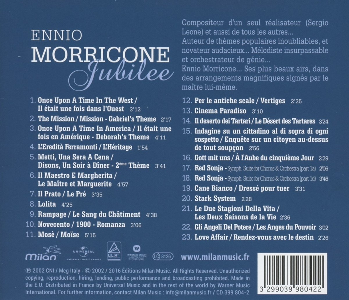 Jubilee | Ennio Morricone - 1 | YEO