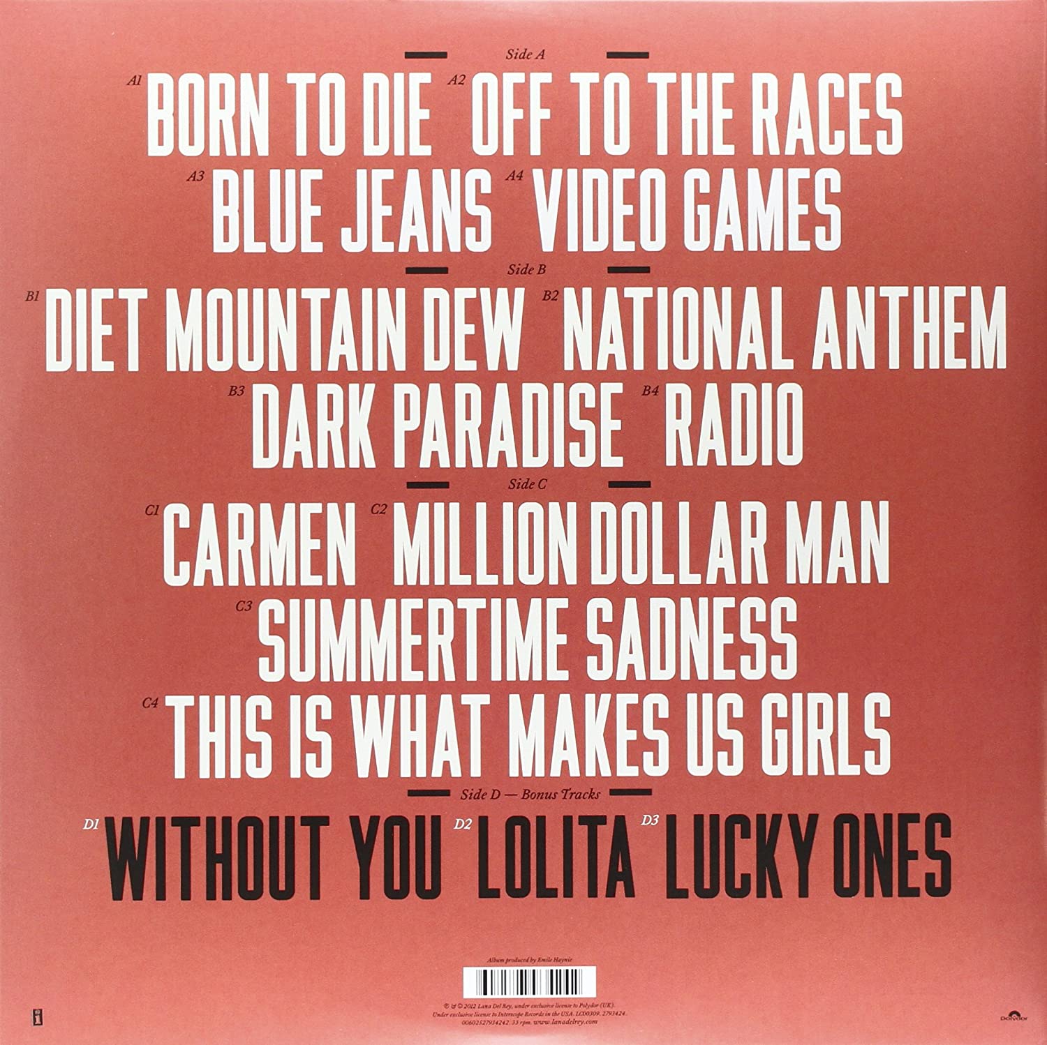 Born To Die - Vinyl | Lana Del Rey