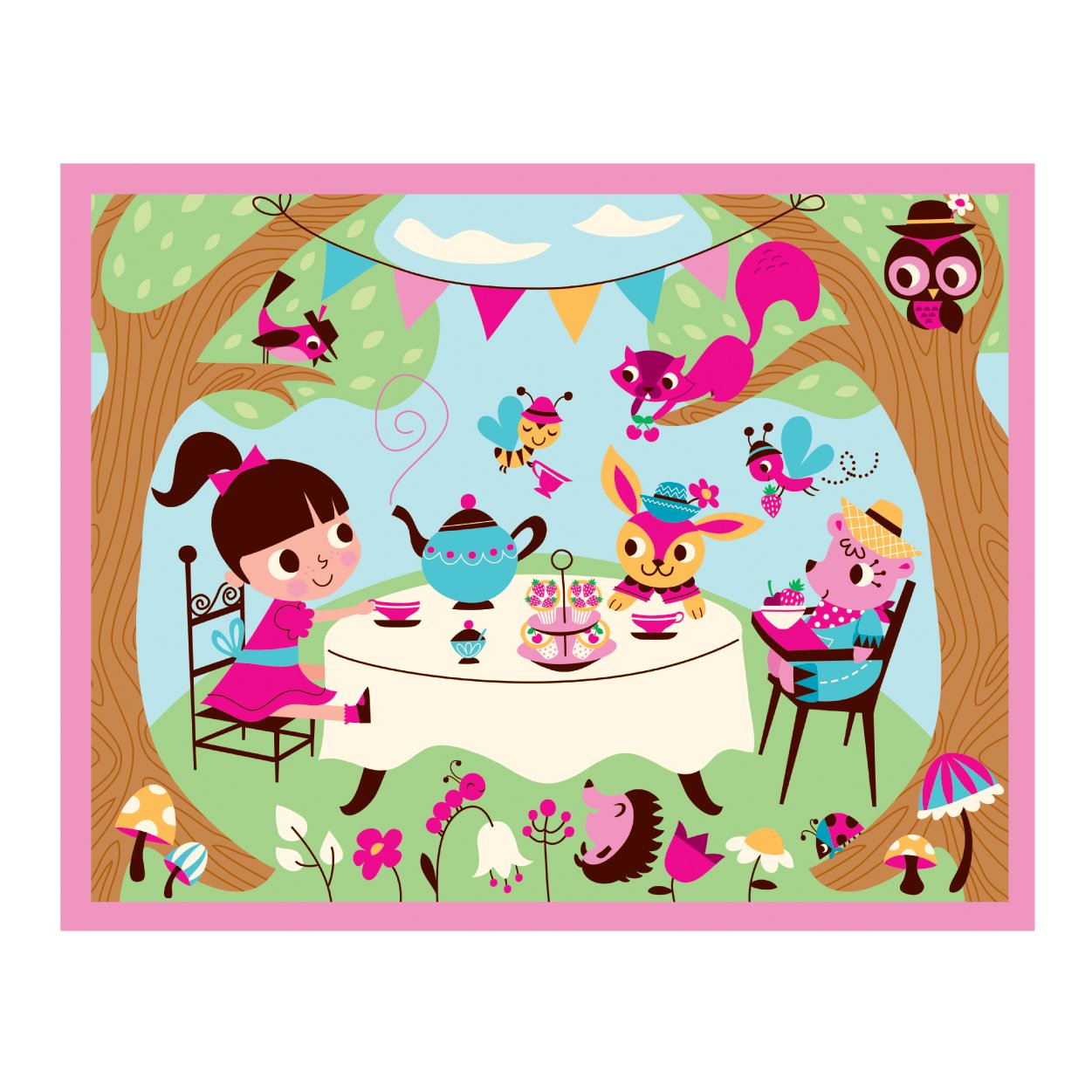 Puzzle - Tea Party Pouch | Mudpuppy